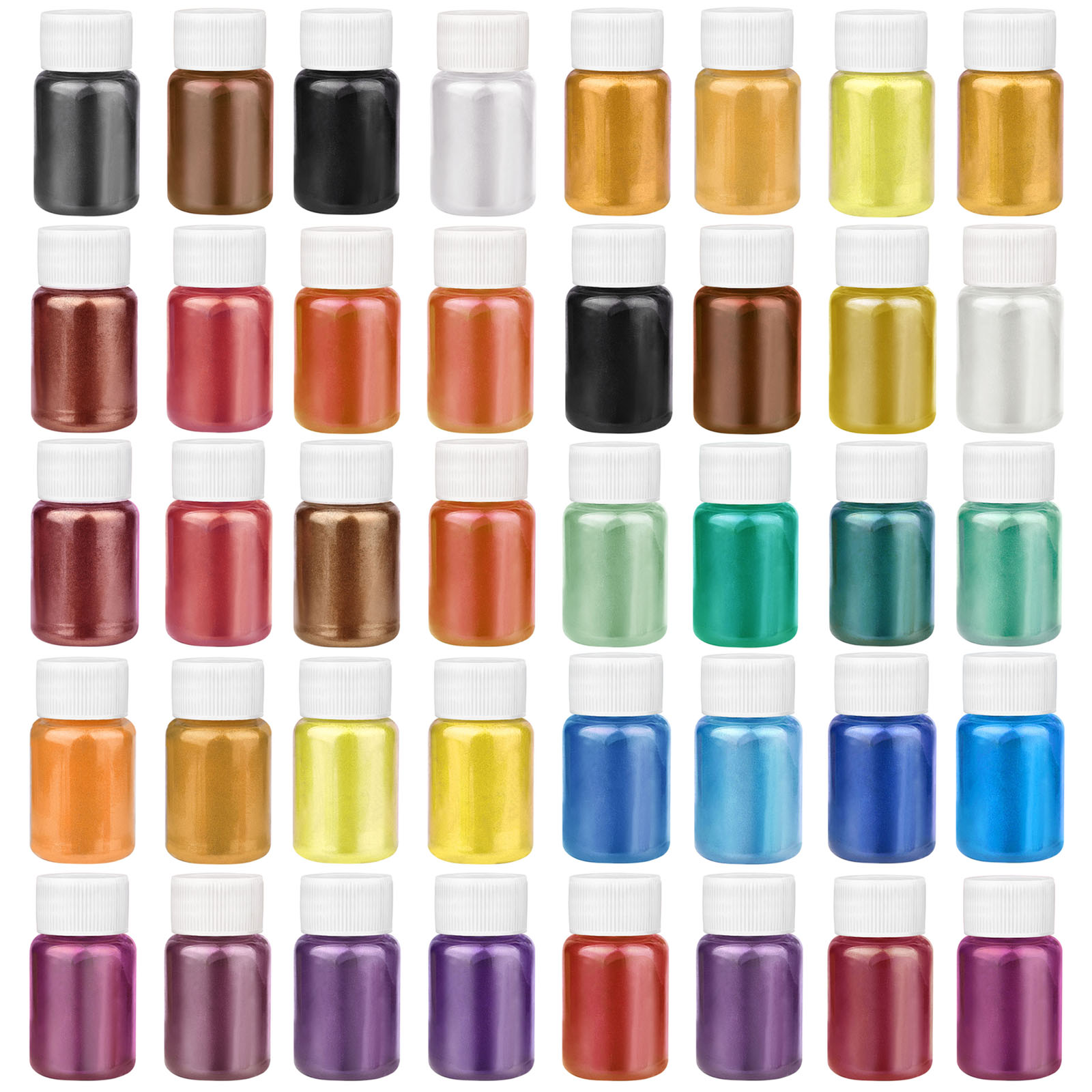 Nail Art Emerald - 4 Colors/Set Pearlescent Powder Resin Pigment