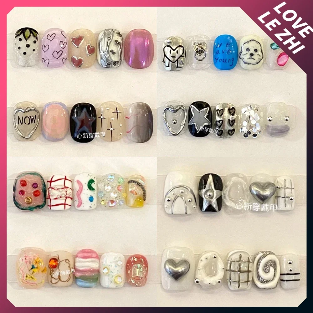 Nail Art Love - 10Pcs Diy Creativity Funny Mash-Up Color