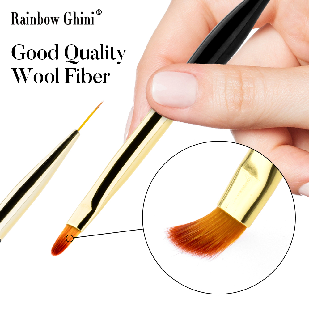 Nail Art Rainbow - Rainbow Ghini 3Pcs/Set Dual Head Nail