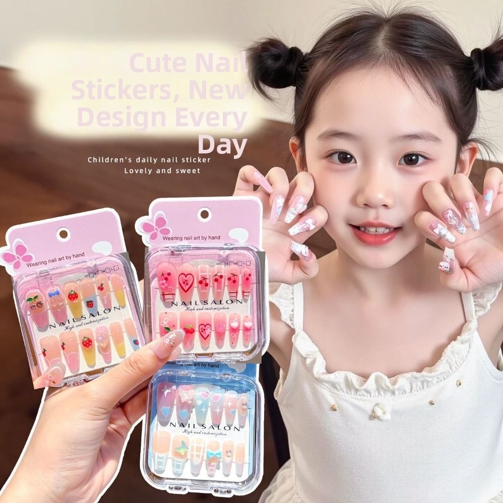 Nail Art Love - Hot Cartoon Children Wearing Nails Cherry