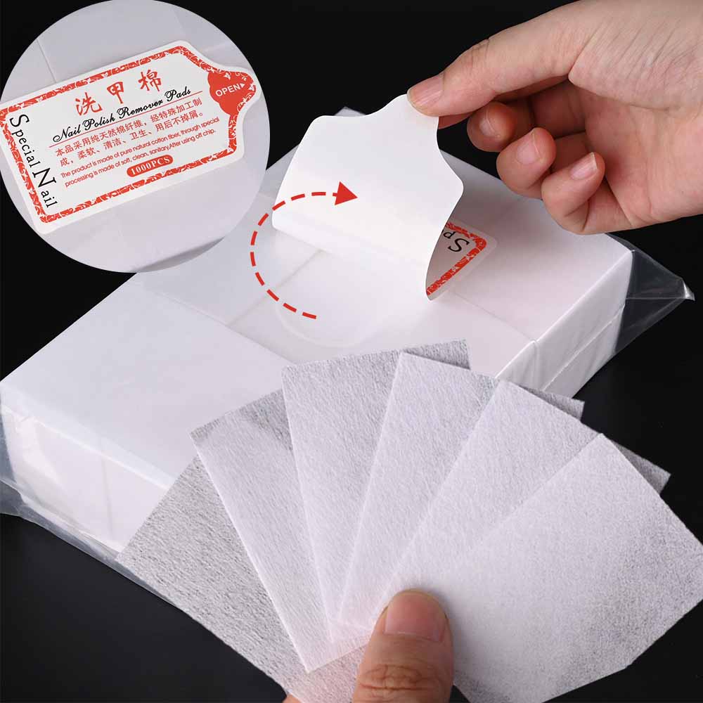 Nail Art Gel - 100/3000Pcs Professional Nail Wipe 100% Cotton