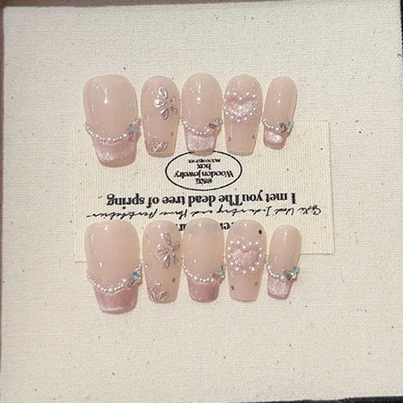 Nail Art Love - 10pcs Cute Handmade Cat Eye Powder