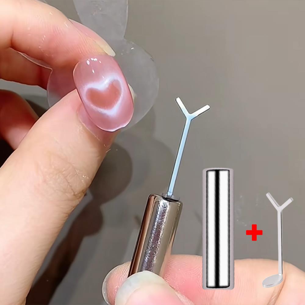 Nail Art Love - 2/3Pcs Love-Heart Iron Sheet+Nail Magent Set