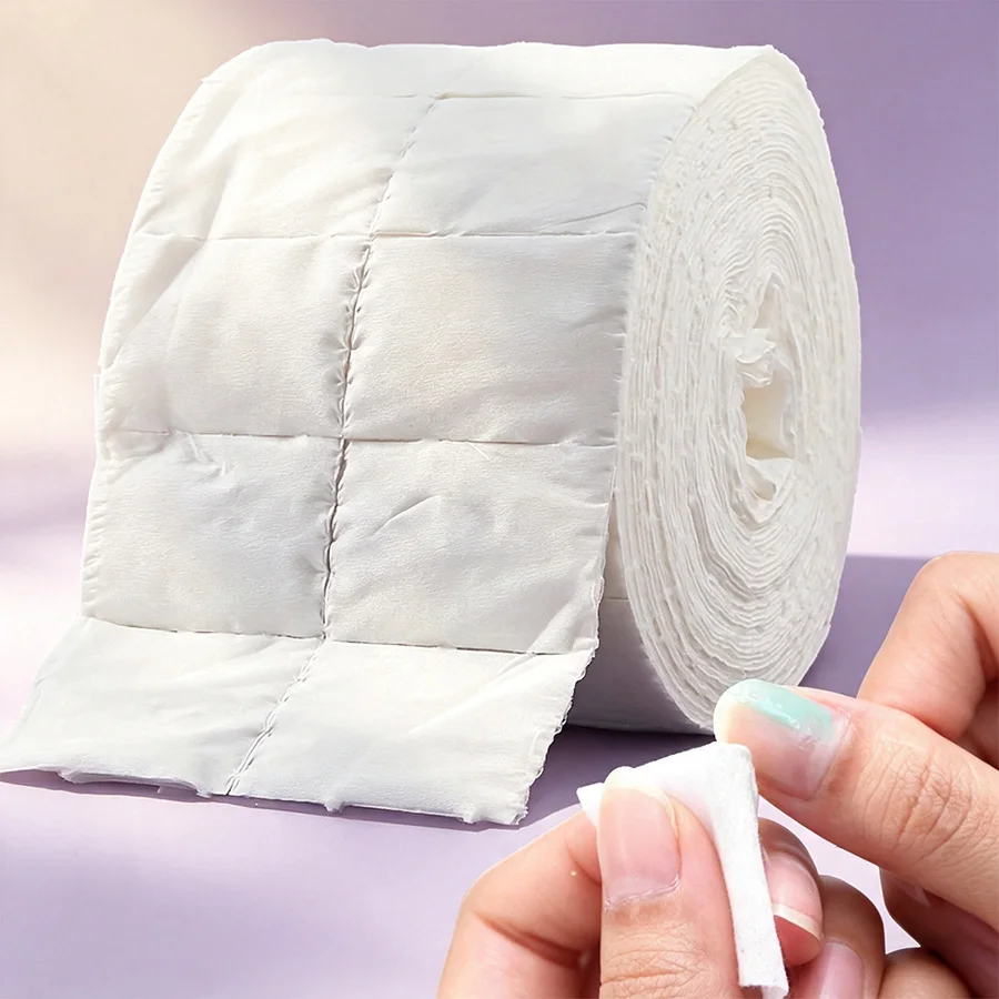 Nail Art Remover - 300/500Pcs Roll Lint Free Cotton Nail