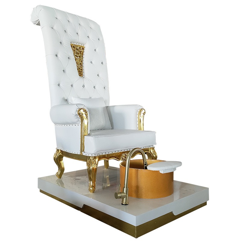 Nail Art Queen - Nail Art Foot Bath Chair Golden