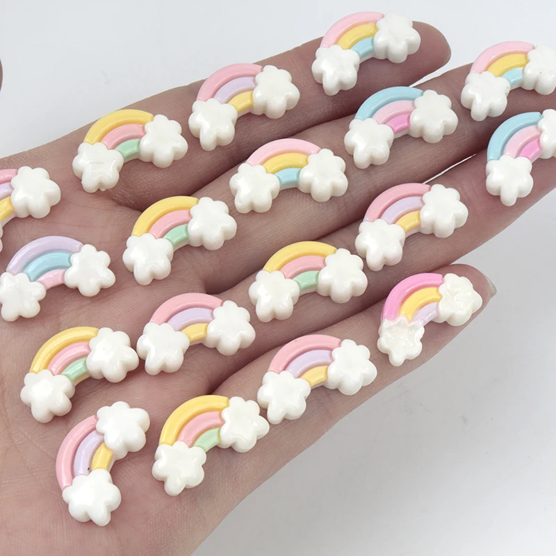 Nail Art Rainbow - 30Pcs/300pcs Mini Resin Rainbow Flat Scrapbooking