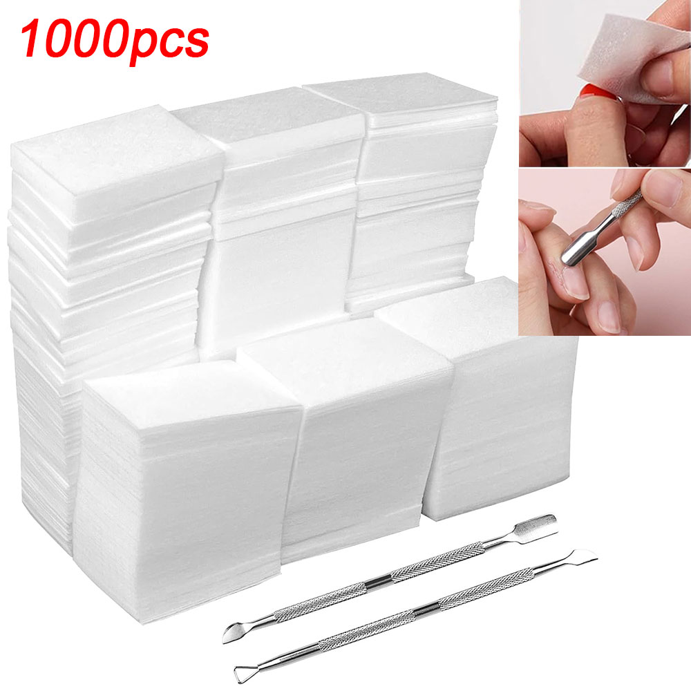Nail Art Remover - 1000Pcs Lint Free Nail Wipes Gel
