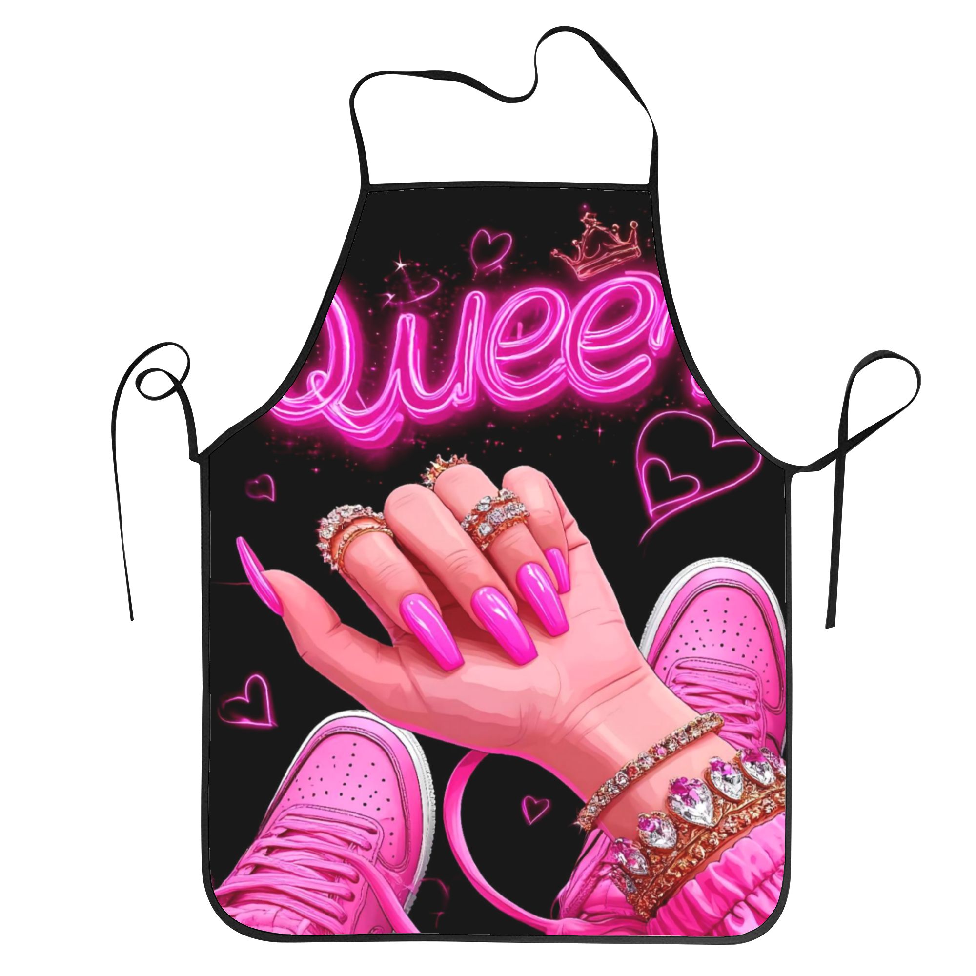 Nail Art Queen - Pink Neon Queen Nail Art Print