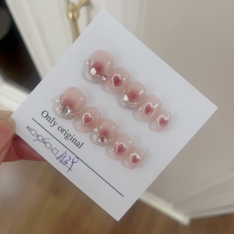 10 Pieces Summer French Short  - Nail Art Love ulasan dan harga