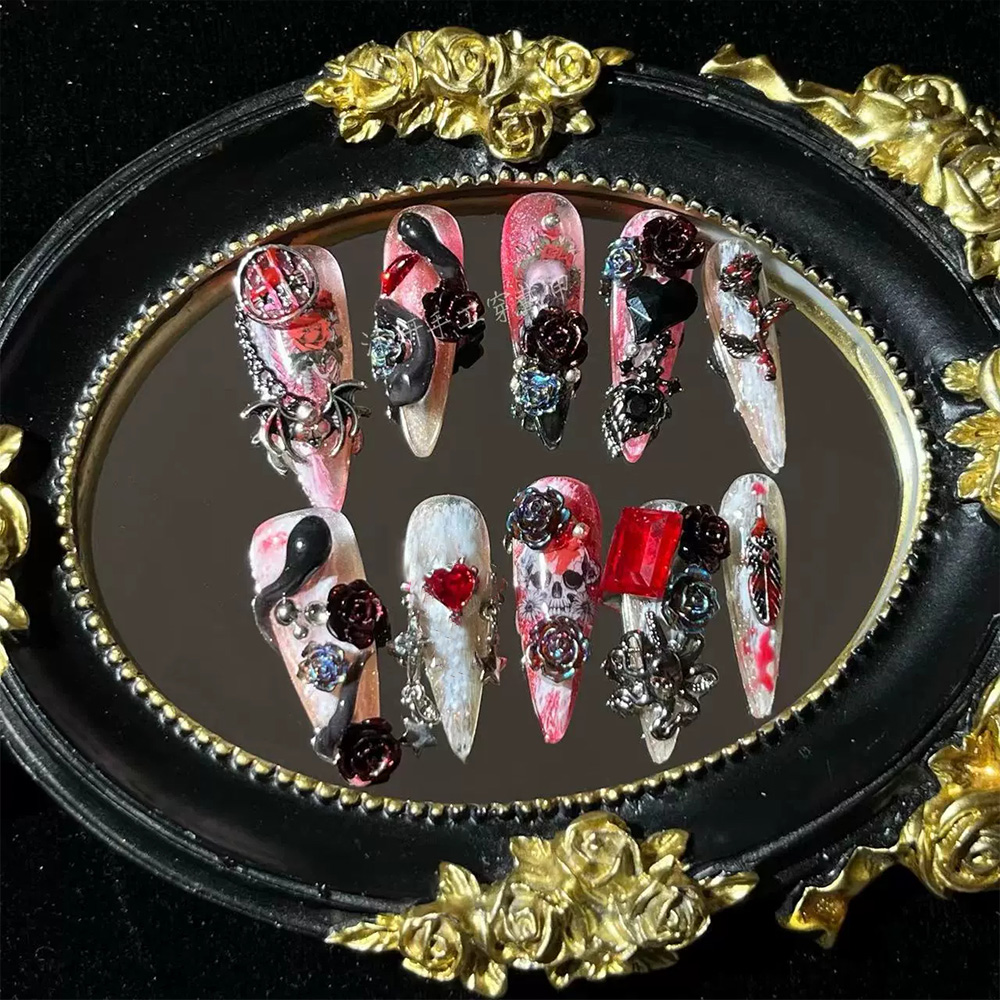 Cool Dark Punk American Style  - Nail Art Love ulasan dan harga