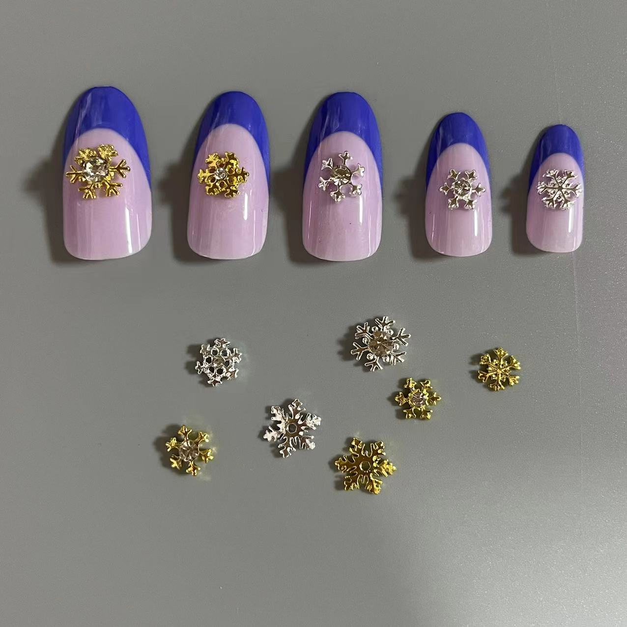 60pcs Winter Snow Queen Christ - Nail Art Queen ulasan dan harga