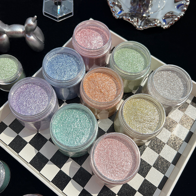 Mermaid Diamond Glitter Mica P - Nail Art Emerald ulasan dan harga