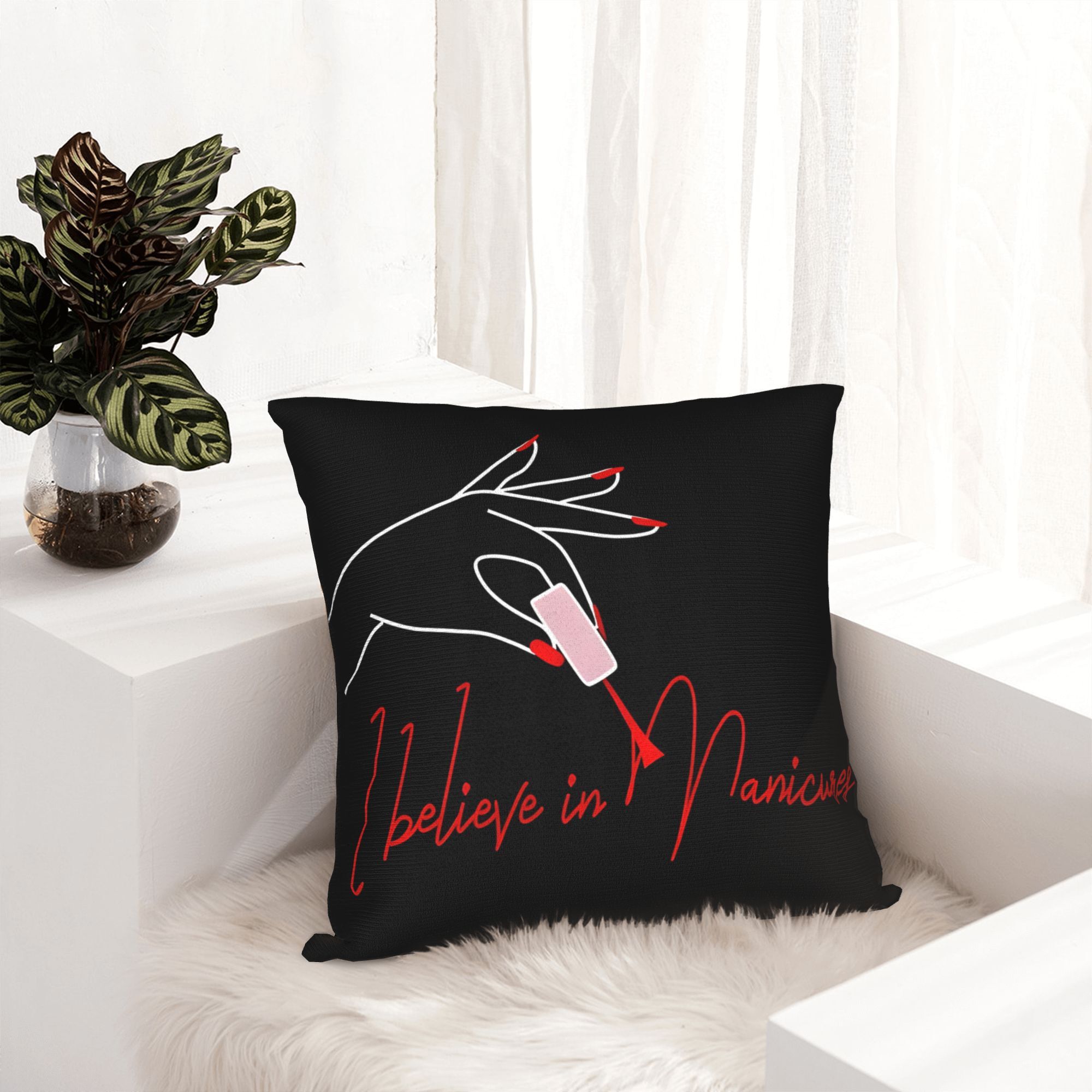 Funny Manicure Nail Art Pillow - Nail Art Quotes Funny ulasan dan harga
