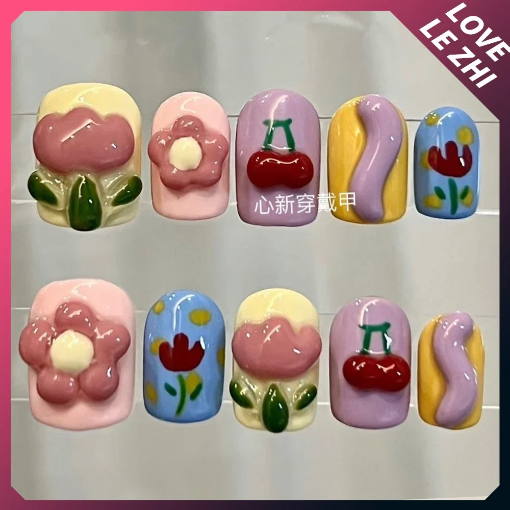 10Pcs Diy Creativity Funny Mas - Nail Art Love ulasan dan harga