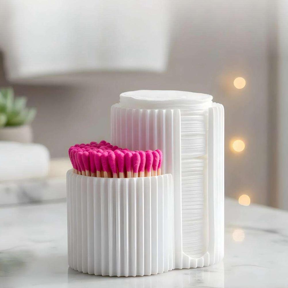 Cotton Swabs Storage Box Makeu - Nail Art Sch ulasan dan harga