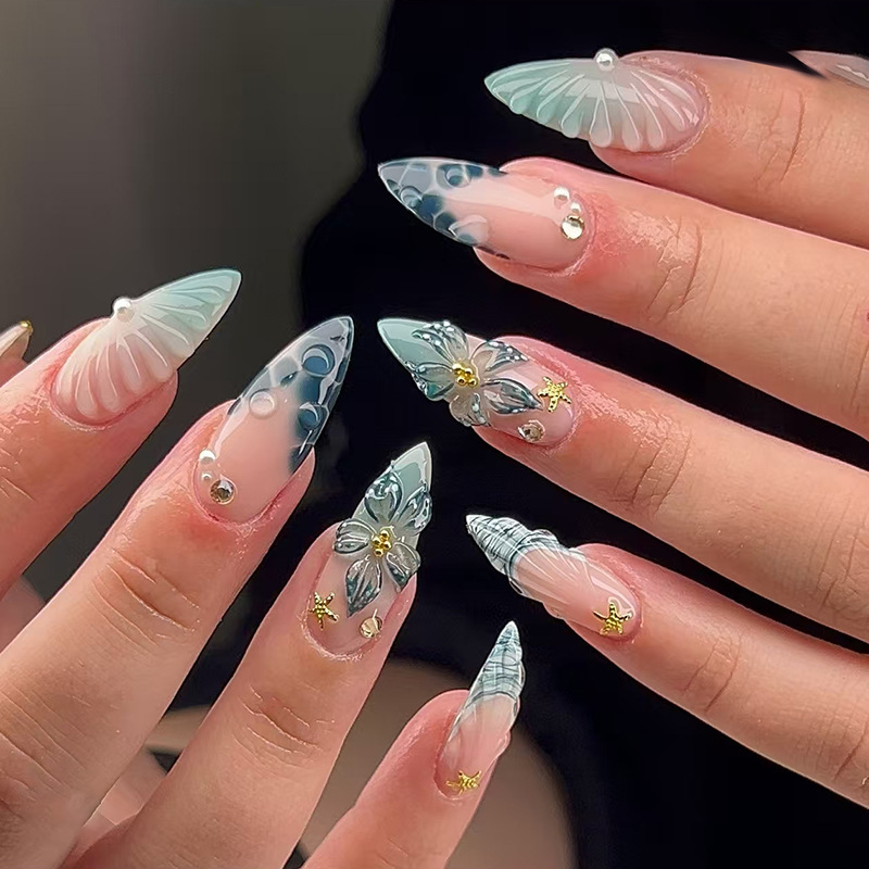 24pcs Wearable Press on Nails  - Nail Art Love ulasan dan harga