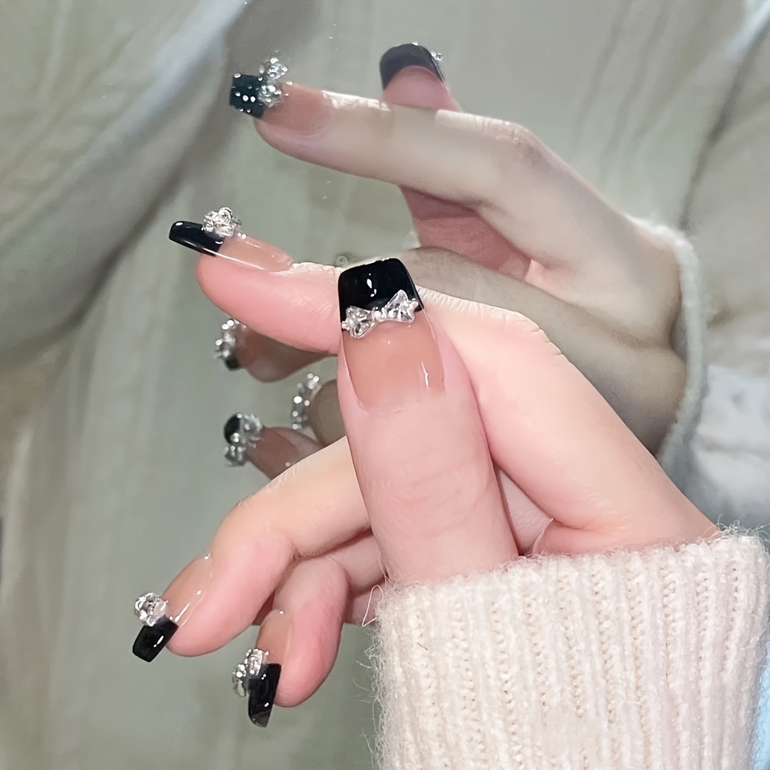 10pcs Handmade press on nails  - Nail Art Emerald ulasan dan harga