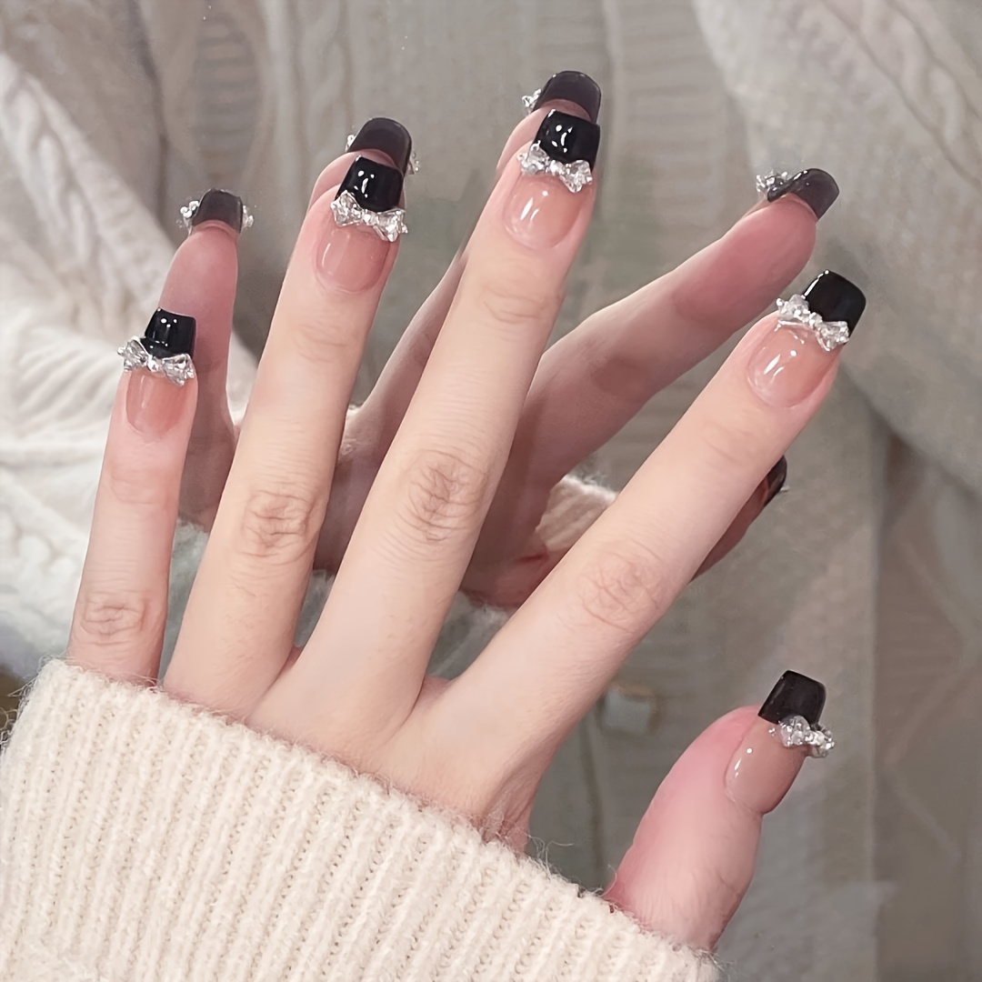 10pcs Handmade press on nails  - Nail Art Emerald ulasan dan harga