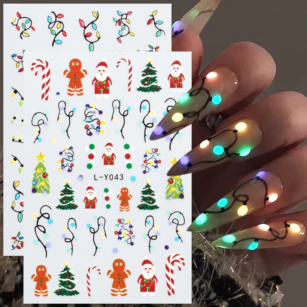 Luminous Lanterns Christmas Na - Nail Art For Men ulasan dan harga
