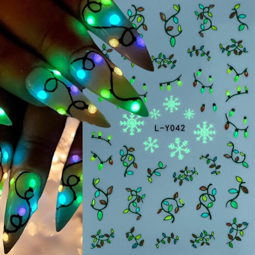Luminous Lanterns Christmas Na - Nail Art For Men ulasan dan harga