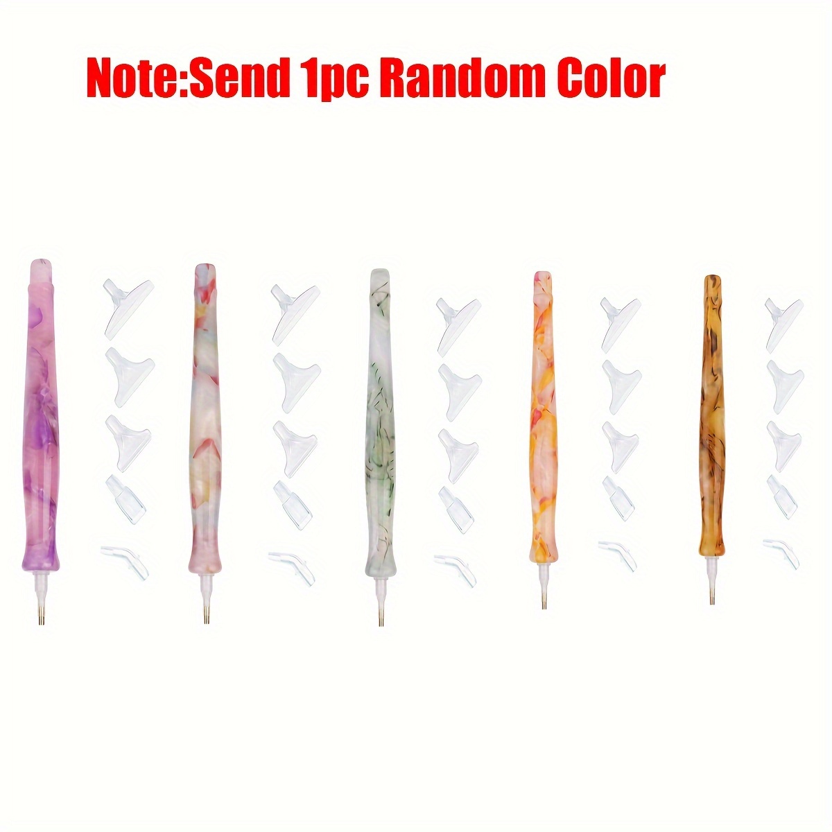 1pc Random Color Resin Retro D - Nail Art Emerald ulasan dan harga