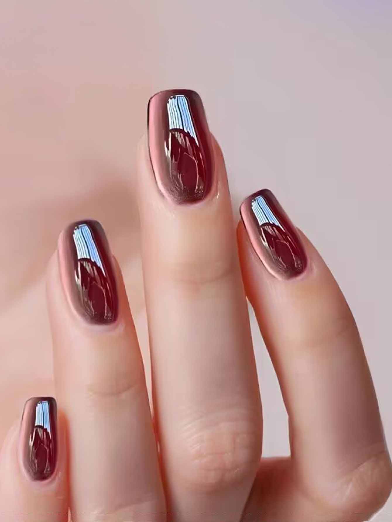 1PC 12ML Drunken Tango Cat Eye - Nail Art Burgundy ulasan dan harga
