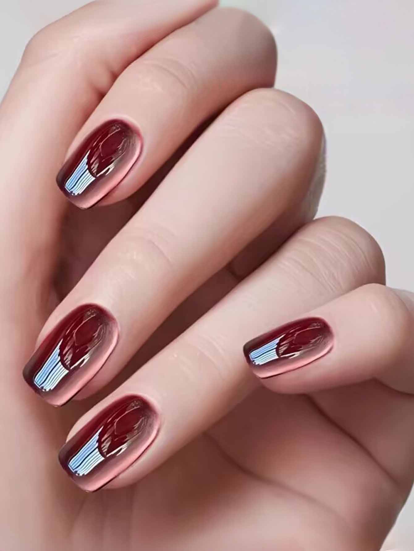 1PC 12ML Drunken Tango Cat Eye - Nail Art Burgundy ulasan dan harga