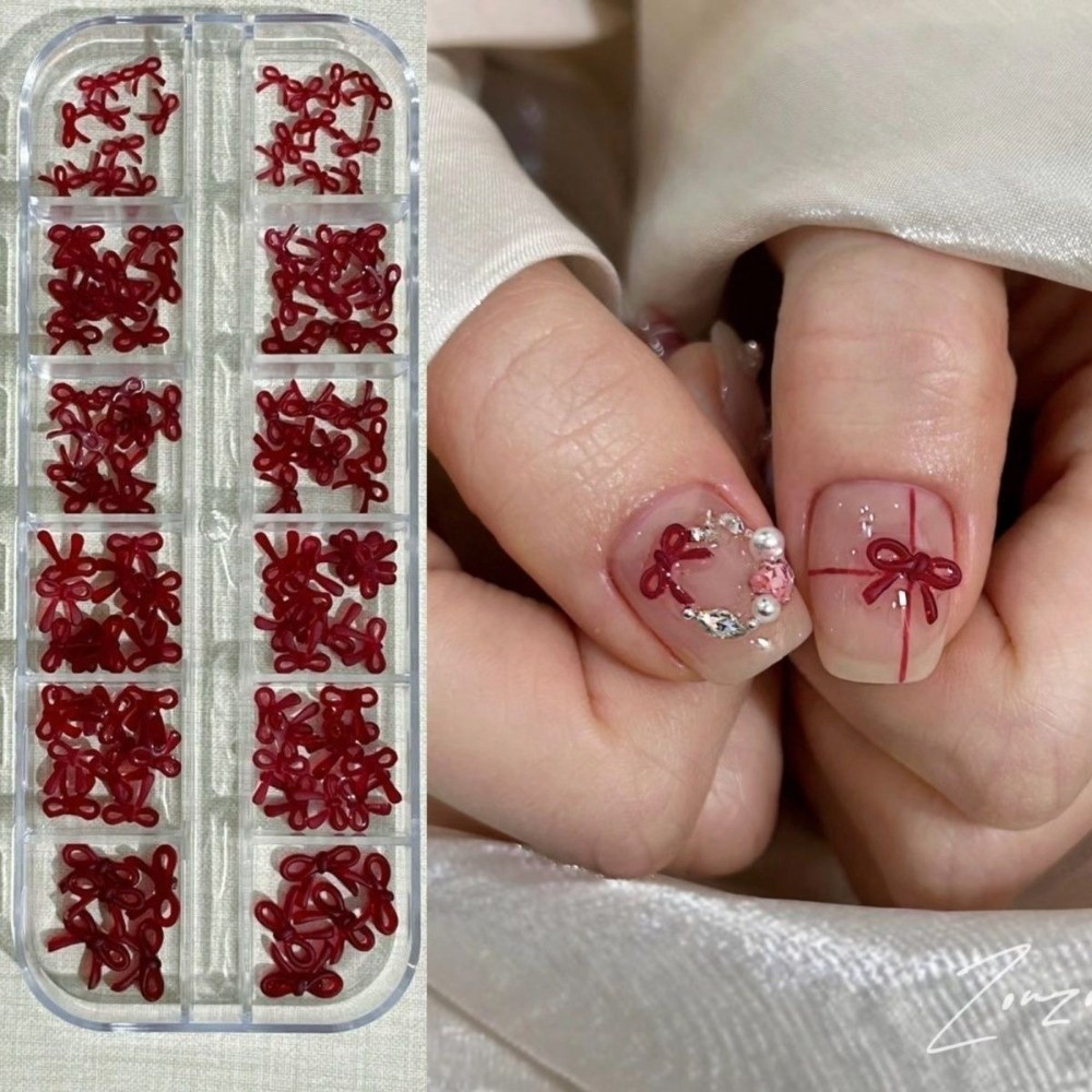 Wine Red Nail Art Decorations  - Nail Art Burgundy ulasan dan harga