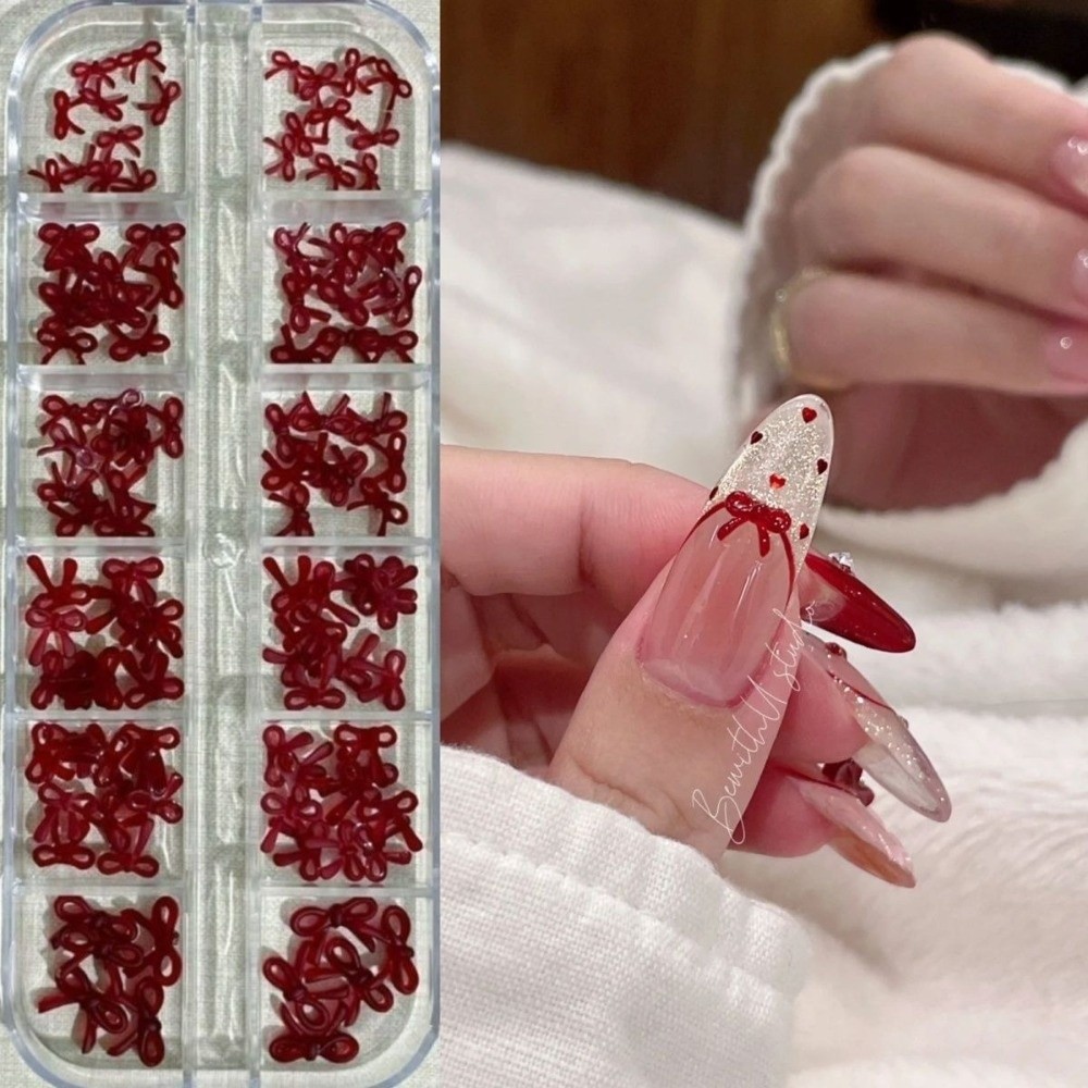 Wine Red Nail Art Decorations  - Nail Art Burgundy ulasan dan harga