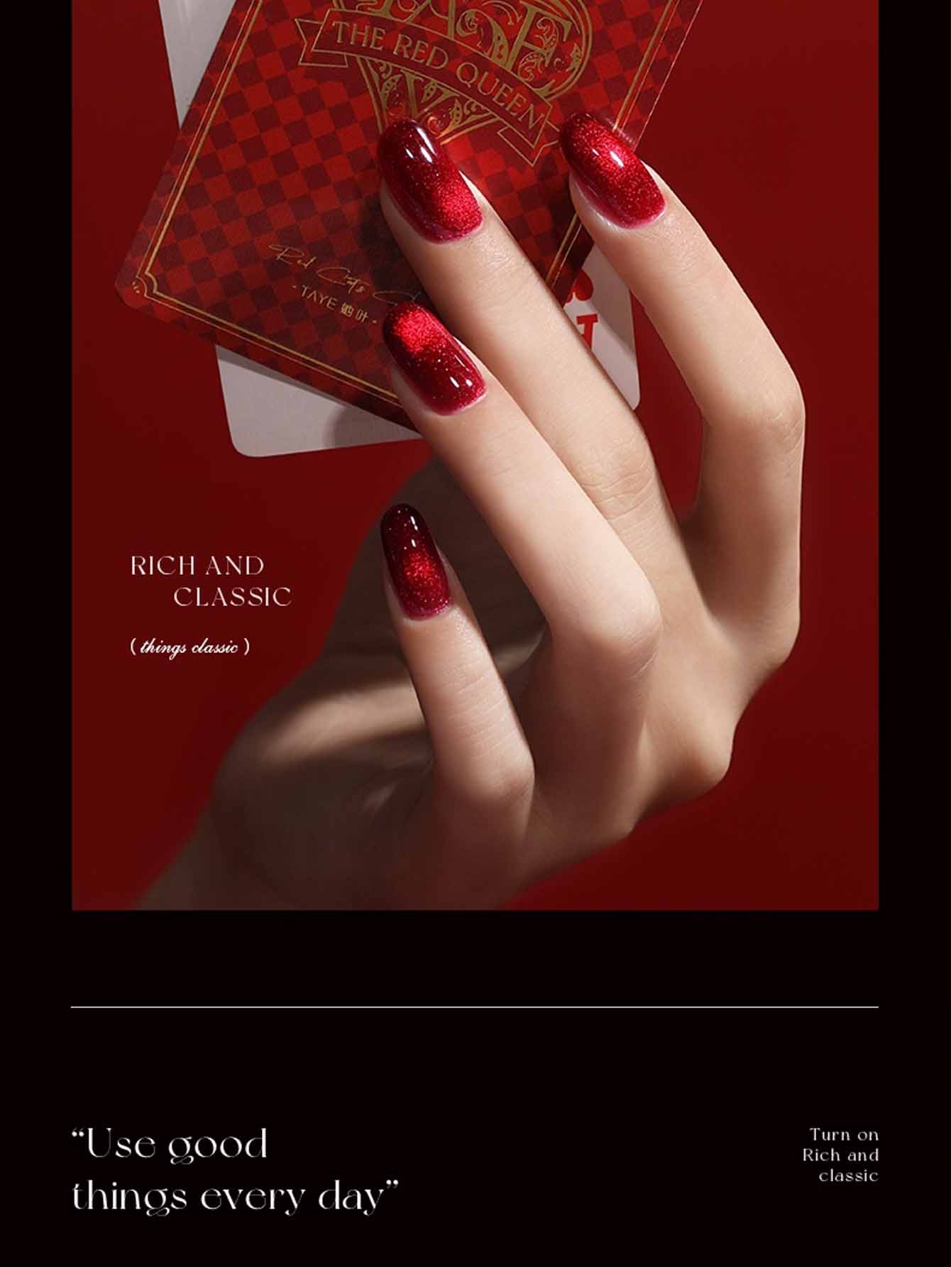 1-9pcs 12ml Korean Style Red H - Nail Art Queen ulasan dan harga