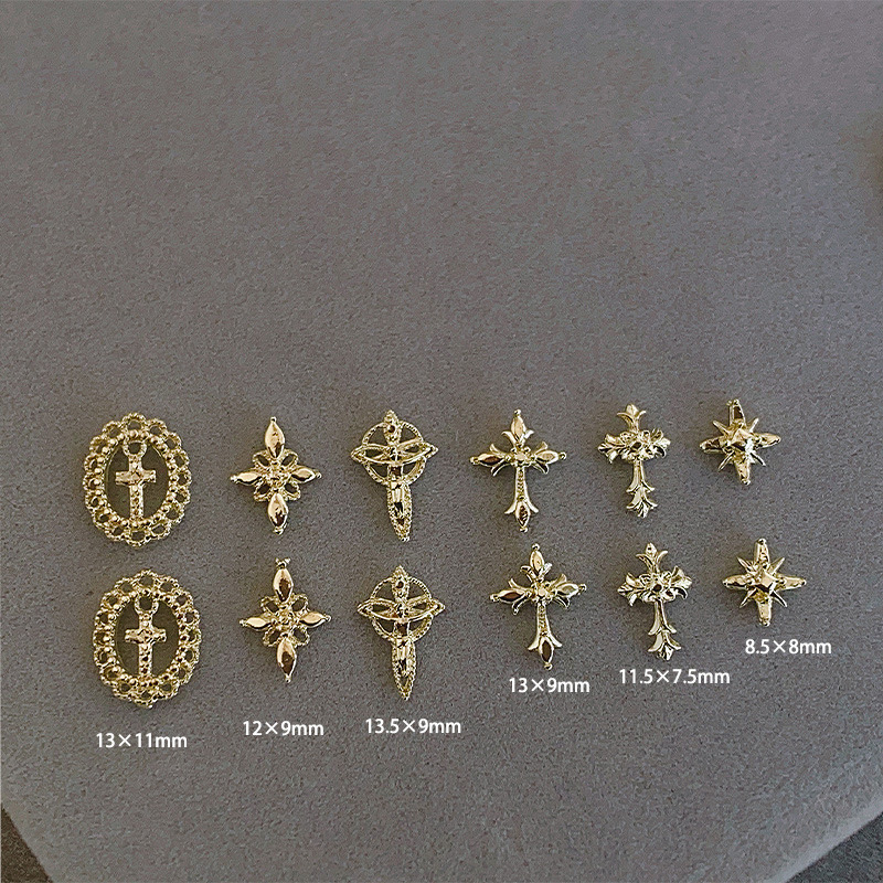 20 PCS Vintage Royal Cross Sta - Nail Art Queen ulasan dan harga