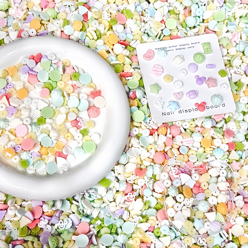 50Pcs Miniature Food Toy Mixed - Nail Art Emerald ulasan dan harga