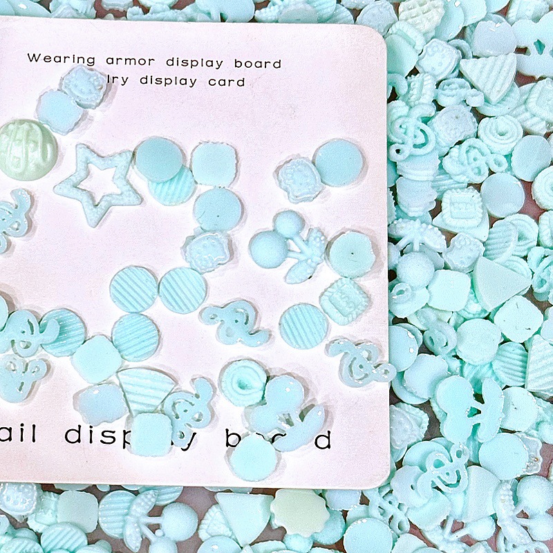 50Pcs Miniature Food Toy Mixed - Nail Art Emerald ulasan dan harga