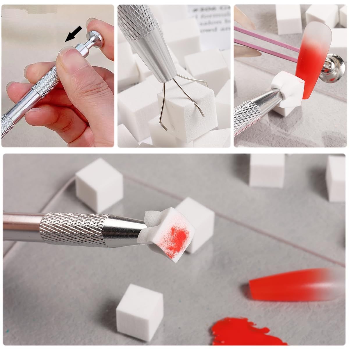 1/50/100Pcs Square Nail Art Sp - Nail Art Kaki ulasan dan harga