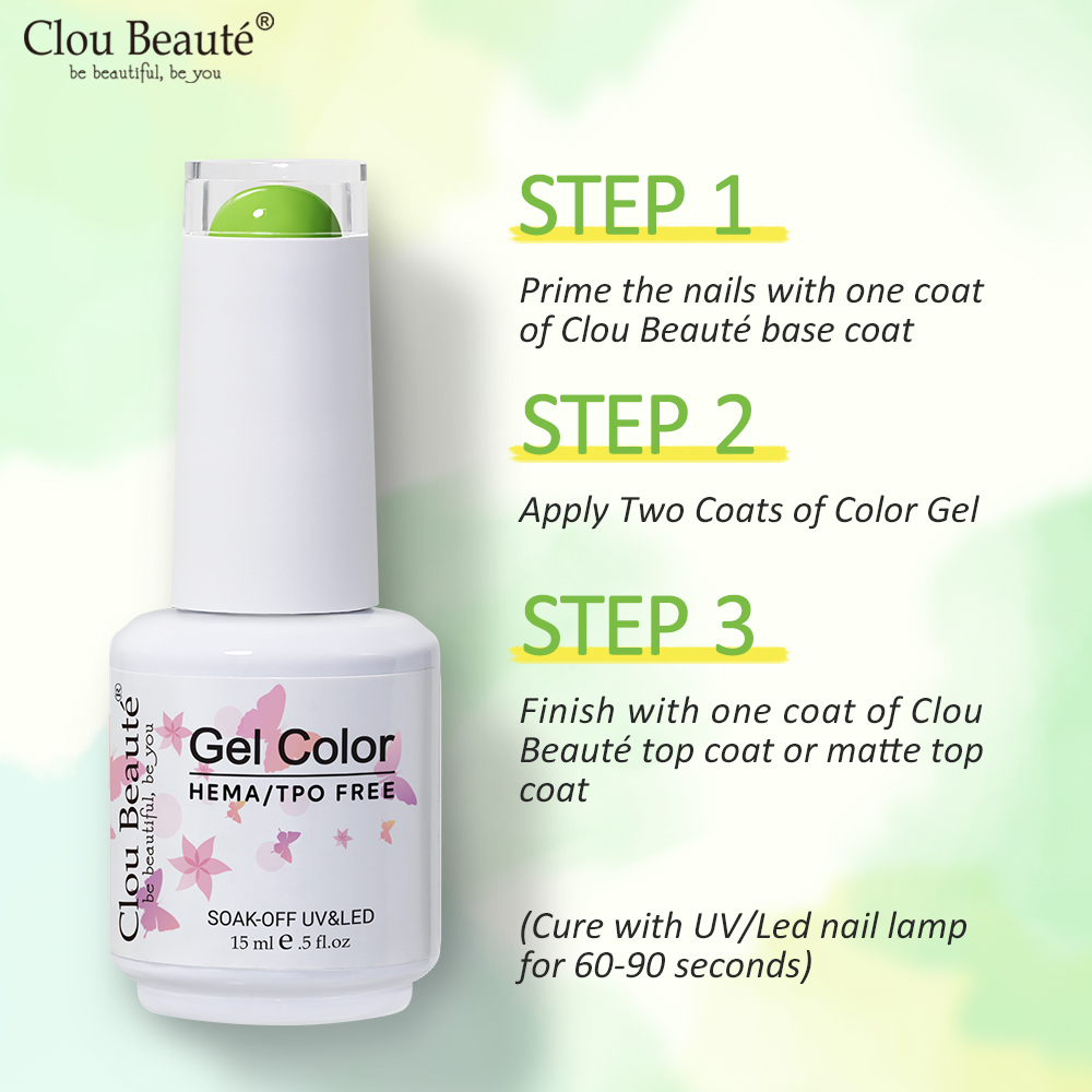 Clou Beaute Hot Color Gel Poli - Nail Art Burgundy ulasan dan harga