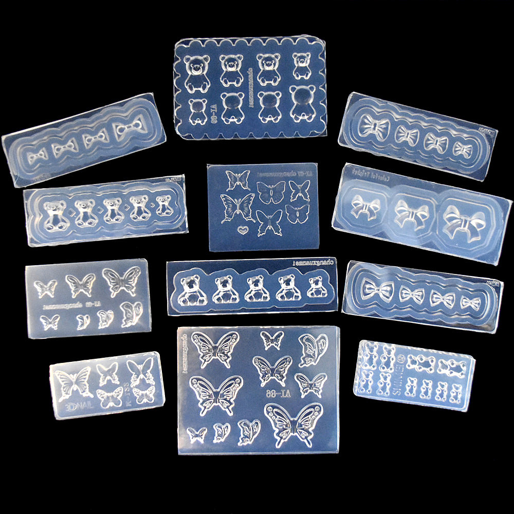 SNASAN Cute Butterfly Bow Bear - Nail Art Emerald ulasan dan harga