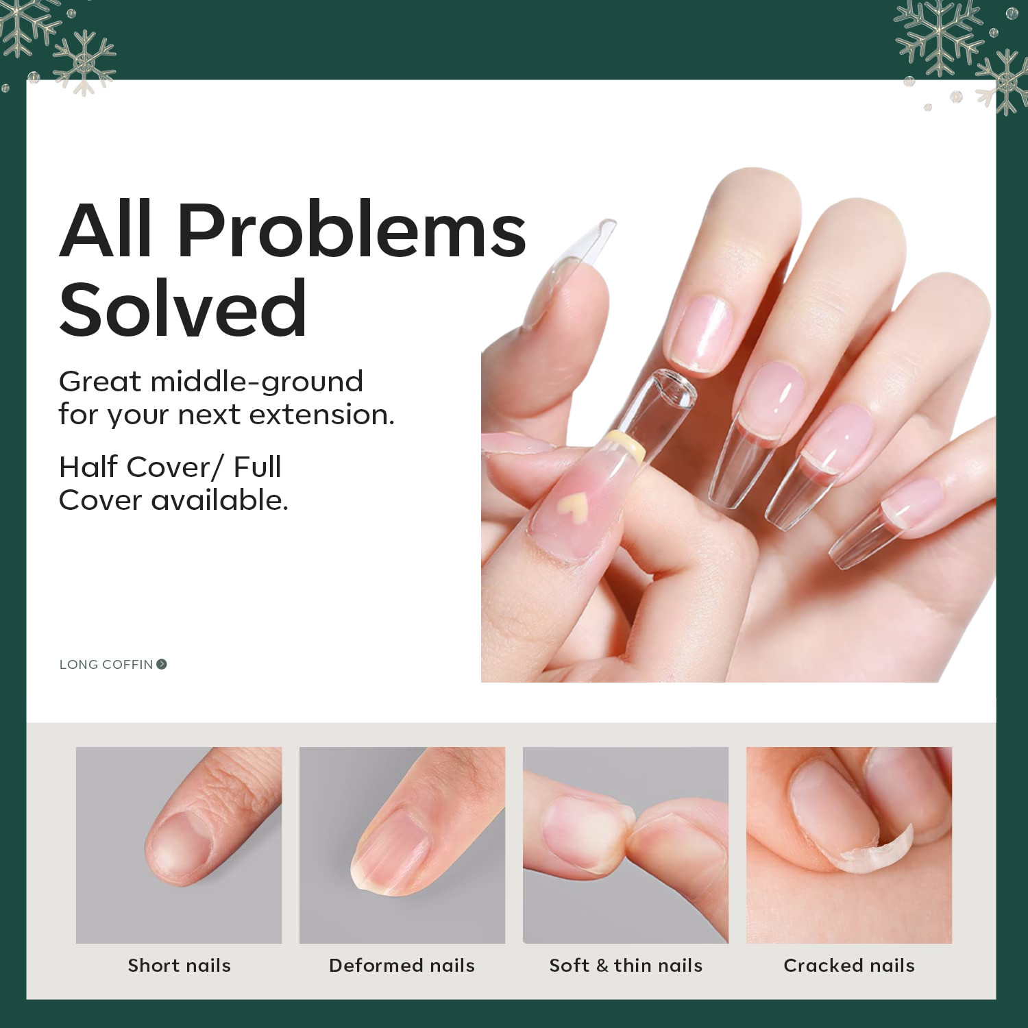 Makartt 500pcs Coffin False Na - Nail Art Gel ulasan dan harga