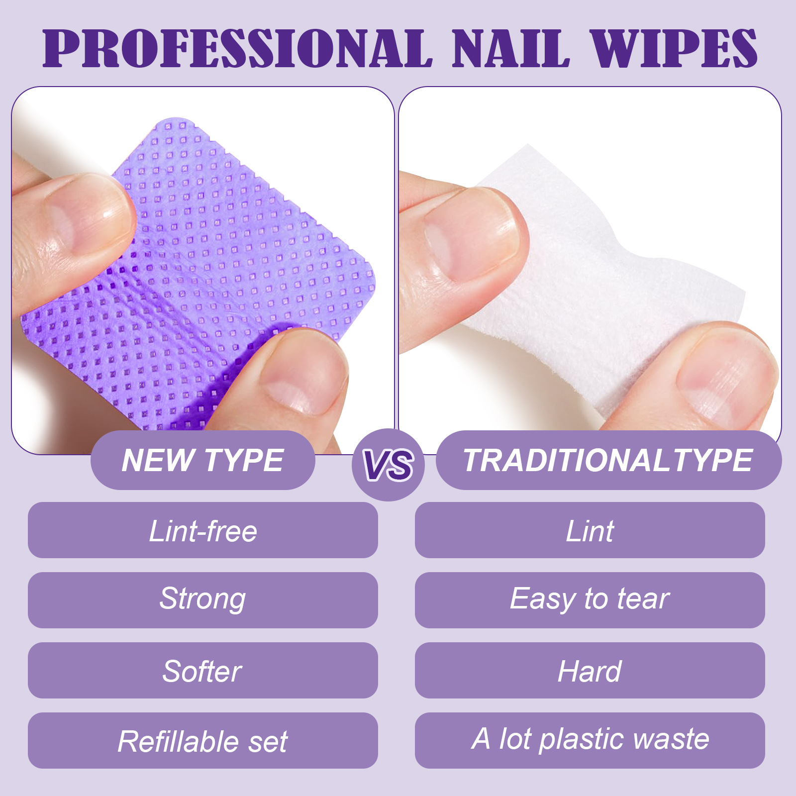 630/1200pcs Lint-Free Gel Nail - Nail Art Remover ulasan dan harga