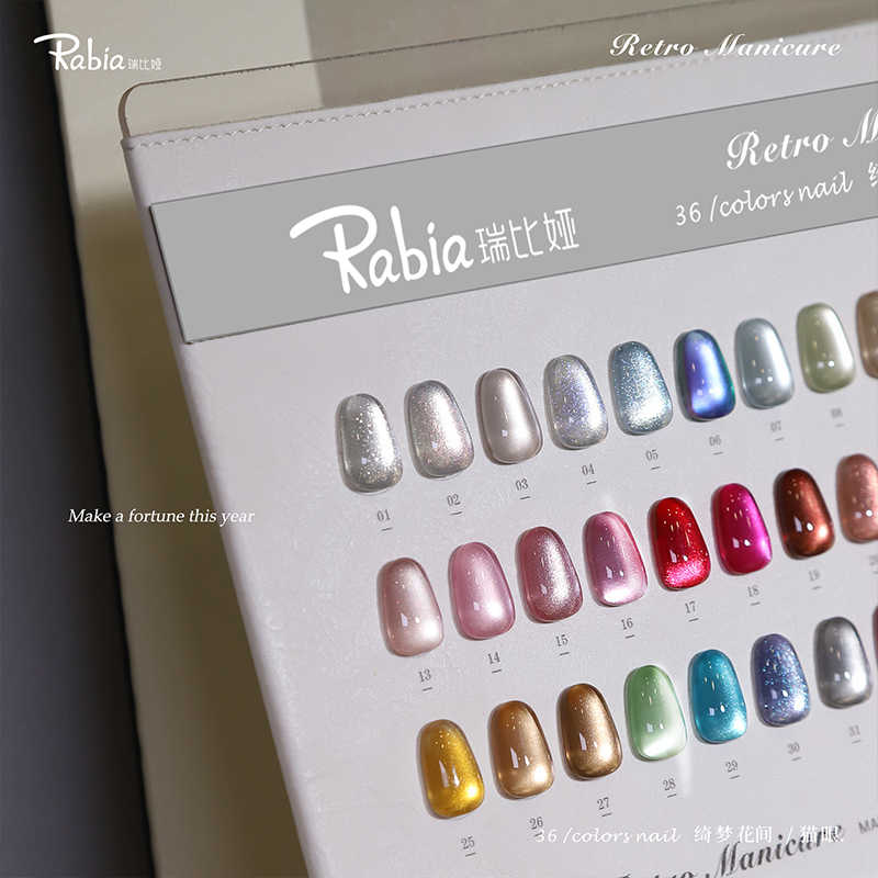 RABIA Moonlight Cat Eye 36 Col - Nail Art Gel ulasan dan harga