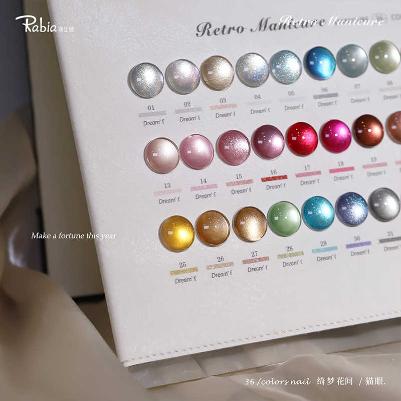 RABIA Moonlight Cat Eye 36 Col - Nail Art Gel ulasan dan harga