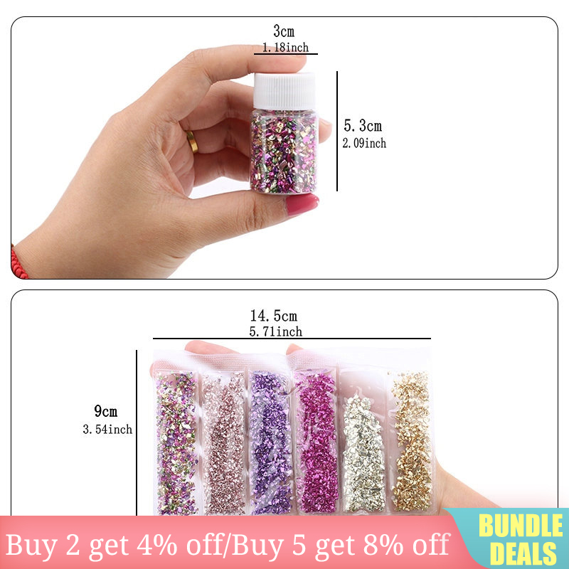 Epoxy Resin Colorful Metallic  - Nail Art Emerald ulasan dan harga