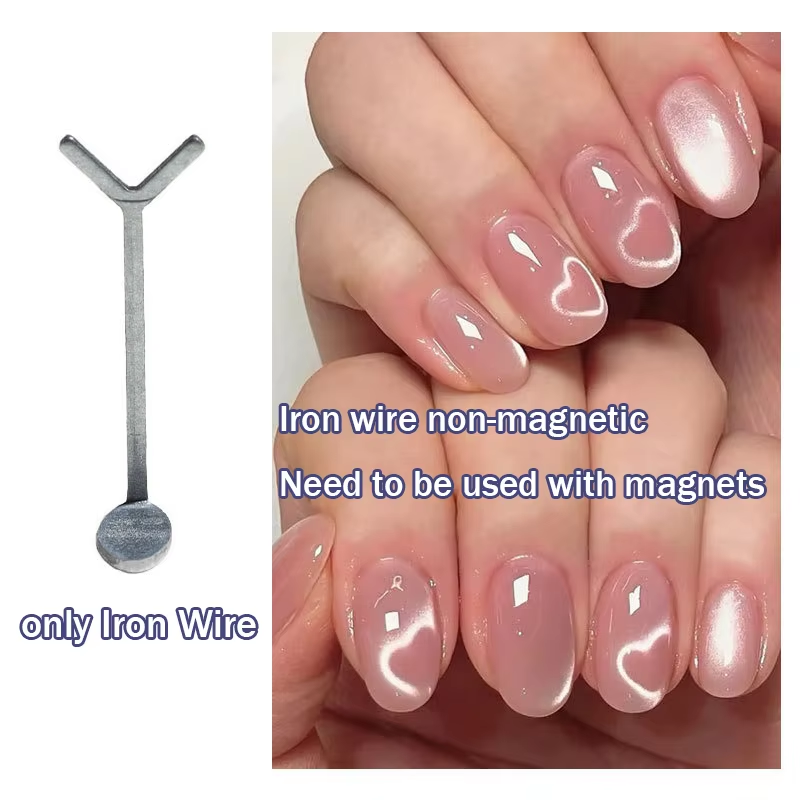 1/3Pcs Y-shaped Love Heart Mag - Nail Art Love ulasan dan harga