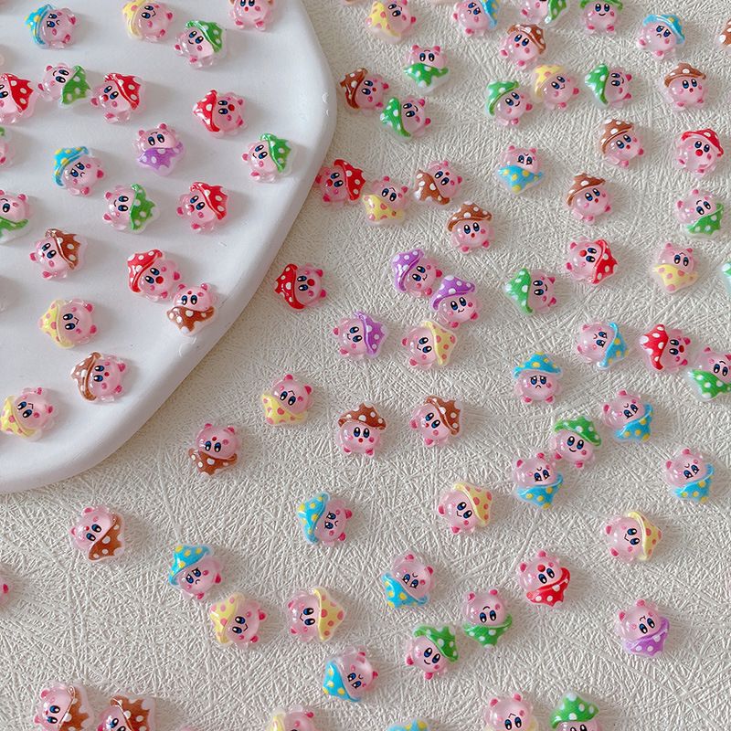 2/10/20pcs Kirby Nail Charms 3 - Nail Art Emerald ulasan dan harga