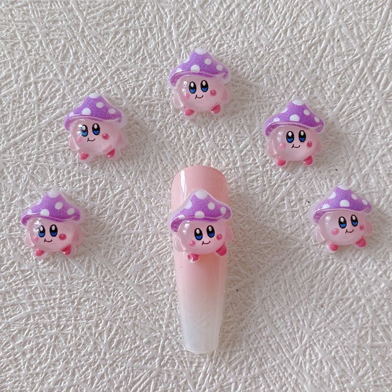 2/10/20pcs Kirby Nail Charms 3 - Nail Art Emerald ulasan dan harga
