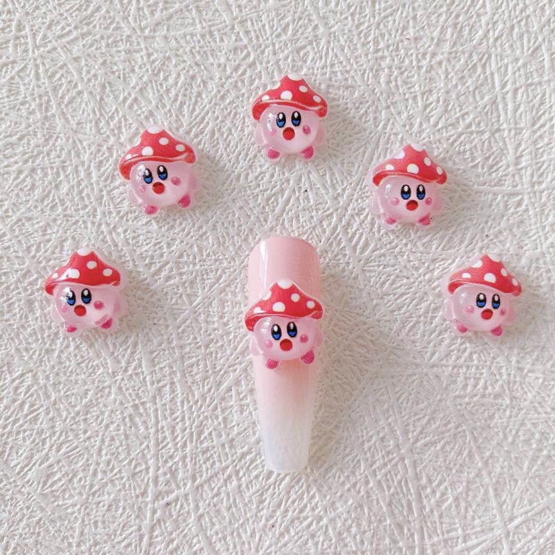 2/10/20pcs Kirby Nail Charms 3 - Nail Art Emerald ulasan dan harga
