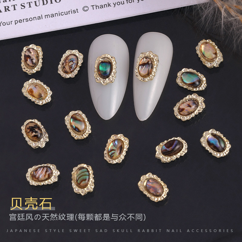 10Pcs Baroque Royal Nail Charm - Nail Art Queen ulasan dan harga