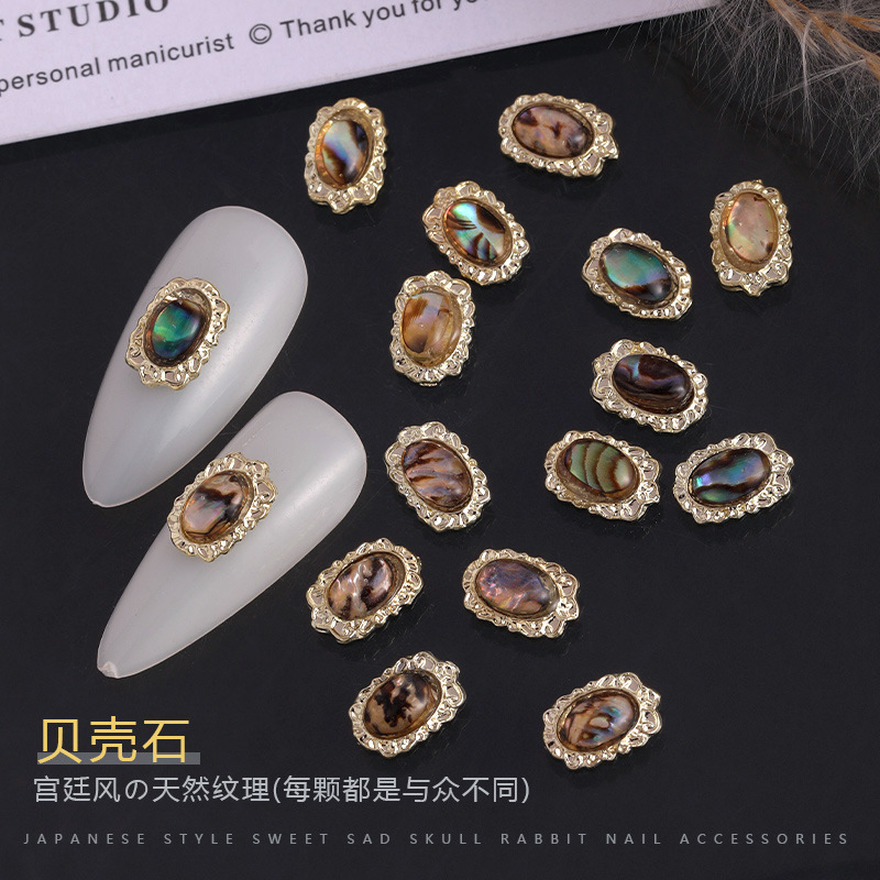 10Pcs Baroque Royal Nail Charm - Nail Art Queen ulasan dan harga