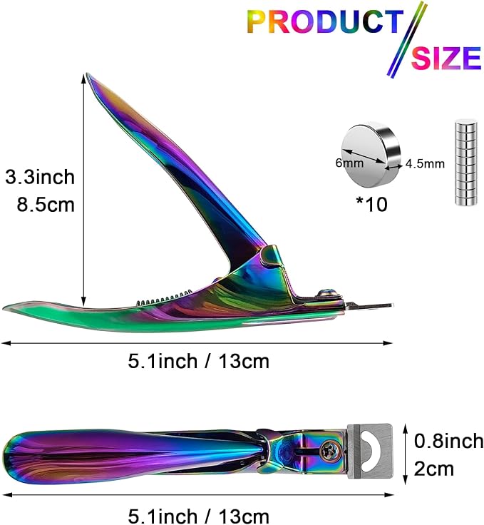 Acrylic Nail Cutter with Magne - Nail Art Rainbow ulasan dan harga