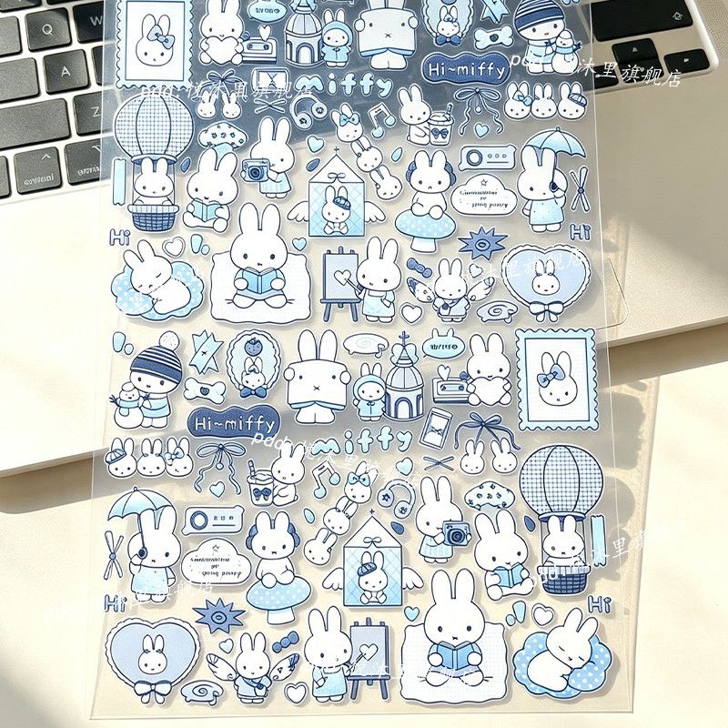 Blues Miffy Stickers Nail Art  - Nail Art Love ulasan dan harga