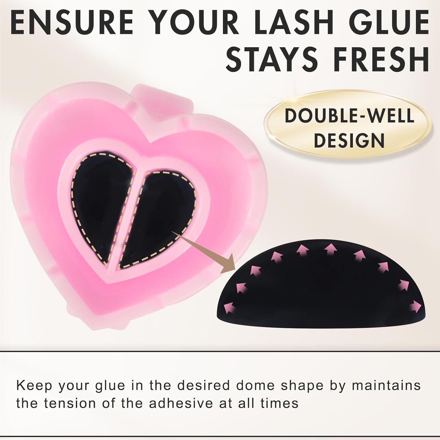100 PCS Glue Rings for Eyelash - Nail Art Love ulasan dan harga